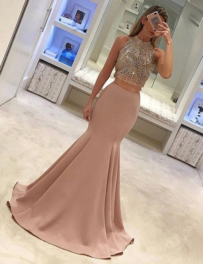 Mermaid Prom Dresses,Two Pieces Prom Dress,Sleeveless Prom Dresses,Floor Length Prom Dress,Cheap Prom Dresses,PD00172