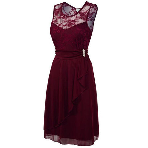 Burgundy bridesmaid dress,Short bridesmaid dress,Lace bridesmaid dress,homecoming prom dress,BD398