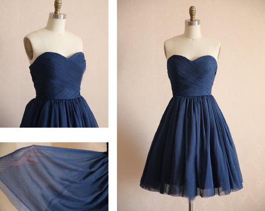 short bridesmaid dress,navy bridesmaid dress,simple bridesmaid dress,cheap bridesmaid dress,BD446