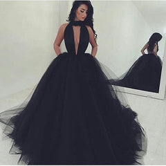 Sexy Prom Dresses,V-neck Prom Dress,Unique Prom Dress,Tulle Prom Dress,Gorgeous Prom Dress,PD0076