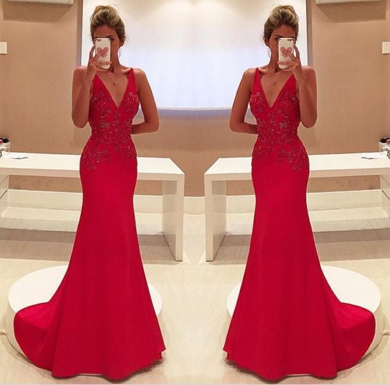 Sexy Prom Dresses,Deep V-neck Prom Dress,New Arrival Prom Dress,Long Prom Dress,Fashion Prom Dress,PD008