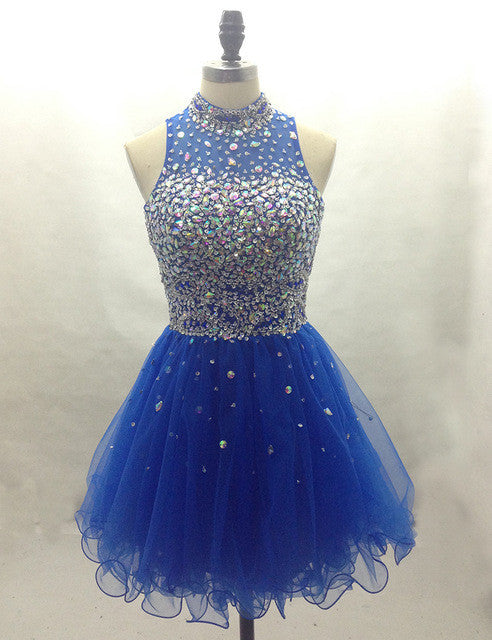 Royal blue Homecoming dress,short prom Dress,charming Prom Dresses,Party dress for girls,BD360