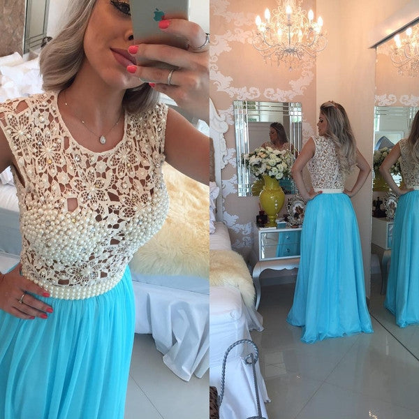 beaded prom dress,long Prom Dress,charming prom dress,o neck evening dress,BD2887