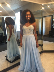 light blue Prom Dresses,long prom dress,sweetheart prom Dress,cheap prom dress,simple prom dress,,BD2978