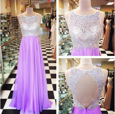 Long Prom Dresses,Open back Prom Dresses,Charming Prom Dress,Purple Prom Dress,Party Dress,BD142