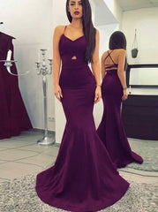 Sexy Mermaid Evening Dress,Backless Evening Dresses,Long Prom Dress,PD455821