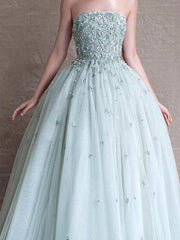 Beautiful Prom Dresses Strapless Floor-length Prom Dresses,PD4558935