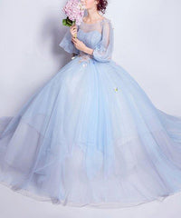 Beautiful Prom Dresses, Light Sky Blue Prom Dress,PD4558970