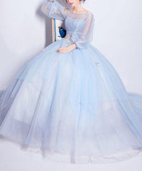 Beautiful Prom Dresses, Light Sky Blue Prom Dress,PD4558970