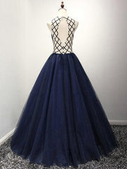 Beautiful Prom Dresses, Scoop Floor-length Prom Dress,PD4558751