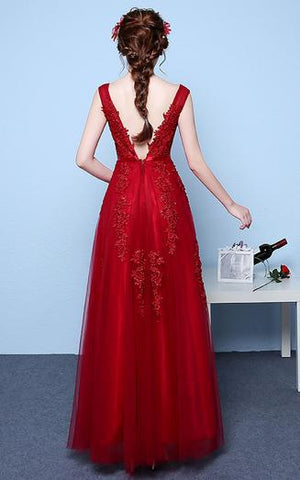 Chic Prom Dresses, Straps Appliques Long Sexy Prom Dresses,PD4558745