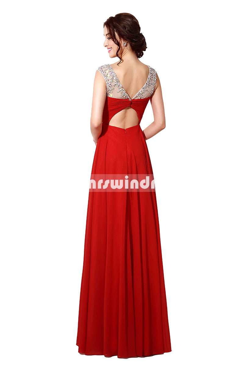 Simple Prom Dresses,Vintage Prom Gowns,Long Evening Dress, Evening Dresses,SD196