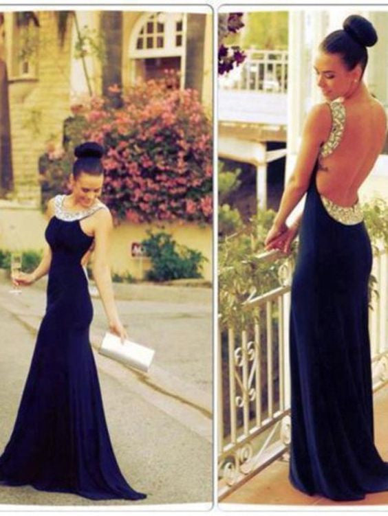 royal blue prom dress,long Prom Dress,backless prom dress,prom dress,party dress,BD1370