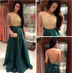 green Prom Dresses,charming prom dress,long prom Dress,Backless prom dress,BD0394