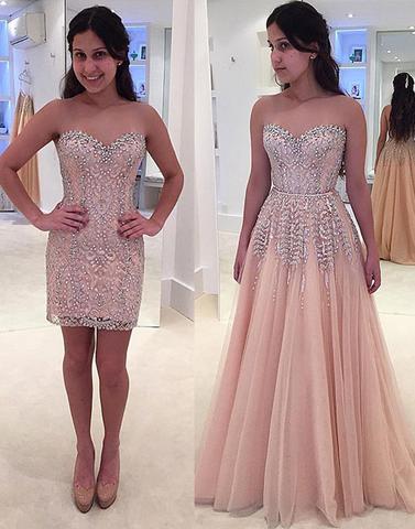 removable long prom dresses, formal dresses,BD1111