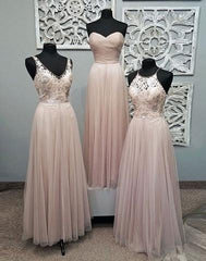 Simple chiffon tulle long prom dresses, evening dresses,BD1112