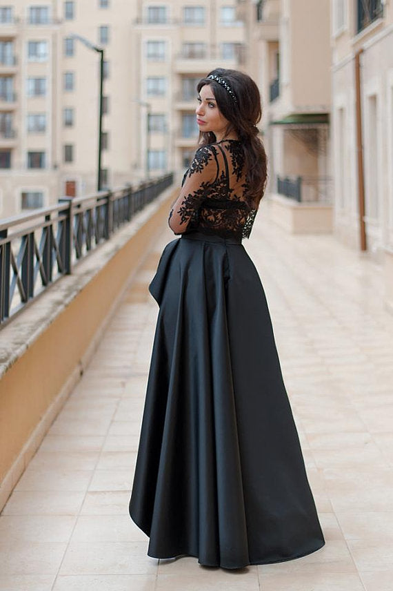 2 Pieces black Sexy Elegant Fashion Prom Dresses,BD98012