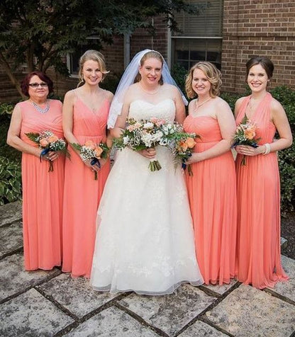 Plus Size Mismatched Bridesmaid Dresses,BH91116