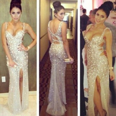 Charming Prom Dress,sexy prom dress,Side slit prom dress,evening dress,BD027