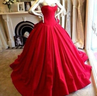 Red prom dresses,Gorgeous prom dress,Sweetheart prom dress,Neckline prom dresses,Long Ball Gown,Prom Dresses,BD006