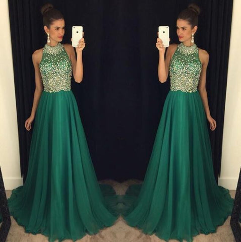 green prom Dress,charming Prom Dresses,Evening Dress,long prom dress,new prom dress,BD1654