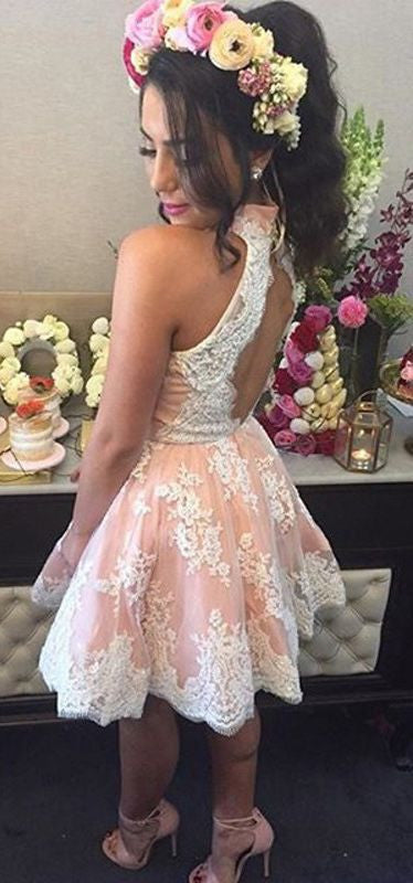 short homecoming dress,lace Prom Dress,cute prom dress,party dress for teens,new graduation dress,BD2709