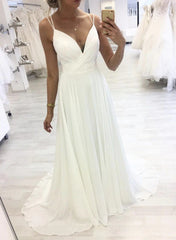 Chiffon White A Line Sweetheart Long Prom Dresses BD22131