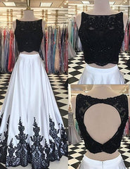 Two Piece Prom Dresses,Long Prom Dress,Modern Prom Dress,072610