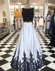 Two Piece Prom Dresses,Long Prom Dress,Modern Prom Dress,072610